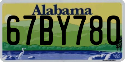 AL license plate 67BY780