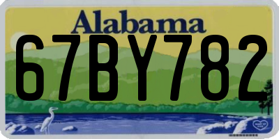 AL license plate 67BY782