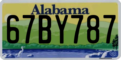 AL license plate 67BY787