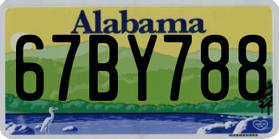 AL license plate 67BY788
