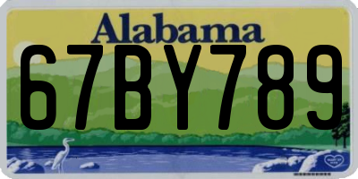 AL license plate 67BY789