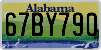 AL license plate 67BY790