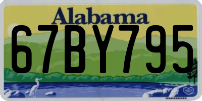 AL license plate 67BY795