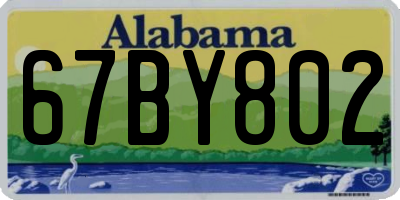 AL license plate 67BY802