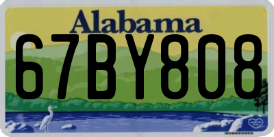 AL license plate 67BY808