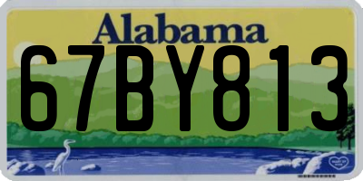 AL license plate 67BY813