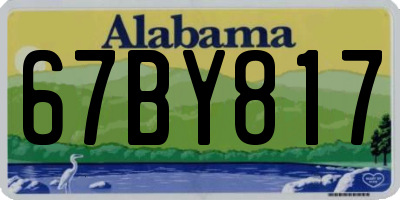 AL license plate 67BY817