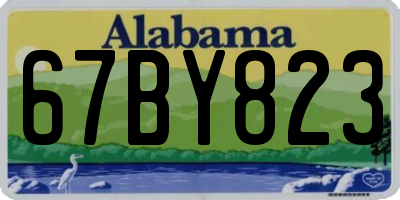 AL license plate 67BY823
