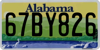 AL license plate 67BY826