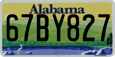 AL license plate 67BY827