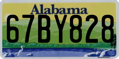AL license plate 67BY828