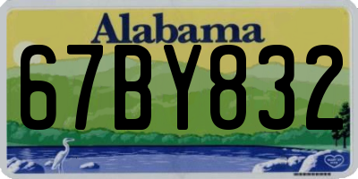 AL license plate 67BY832
