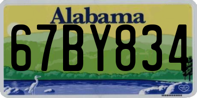 AL license plate 67BY834