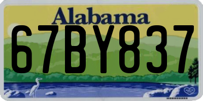 AL license plate 67BY837