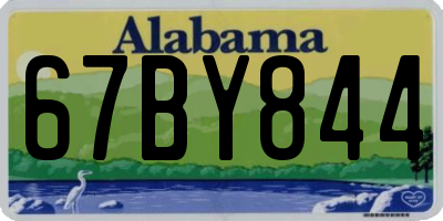 AL license plate 67BY844