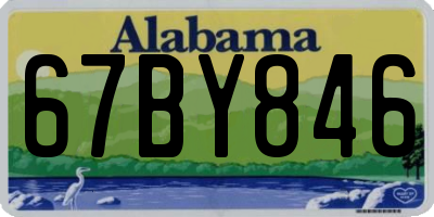 AL license plate 67BY846