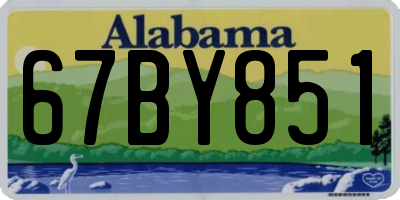 AL license plate 67BY851