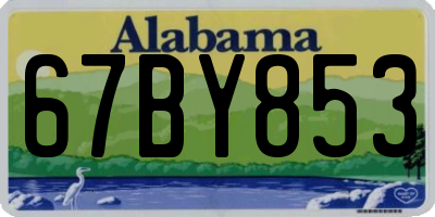 AL license plate 67BY853