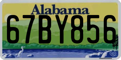 AL license plate 67BY856