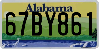 AL license plate 67BY861