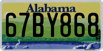 AL license plate 67BY868