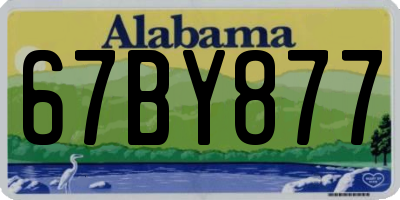 AL license plate 67BY877