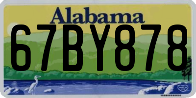 AL license plate 67BY878