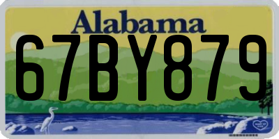 AL license plate 67BY879