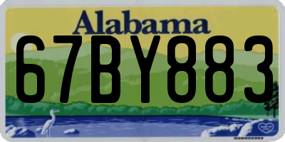 AL license plate 67BY883