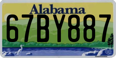AL license plate 67BY887