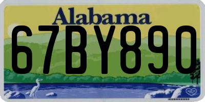 AL license plate 67BY890
