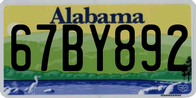 AL license plate 67BY892