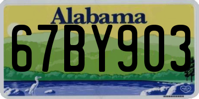 AL license plate 67BY903