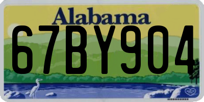 AL license plate 67BY904