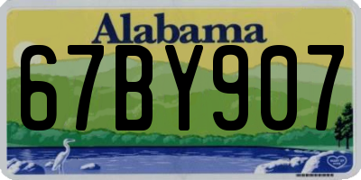 AL license plate 67BY907