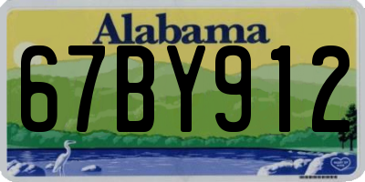 AL license plate 67BY912