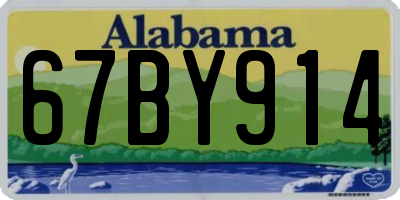 AL license plate 67BY914