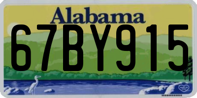 AL license plate 67BY915