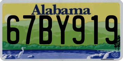 AL license plate 67BY919