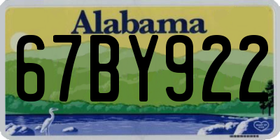 AL license plate 67BY922