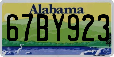 AL license plate 67BY923
