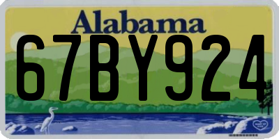 AL license plate 67BY924