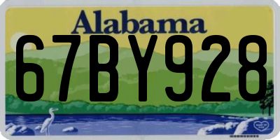 AL license plate 67BY928