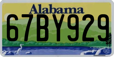 AL license plate 67BY929