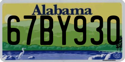 AL license plate 67BY930