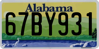 AL license plate 67BY931