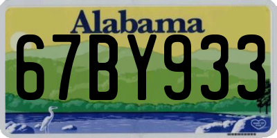 AL license plate 67BY933
