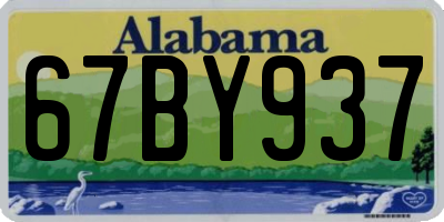 AL license plate 67BY937