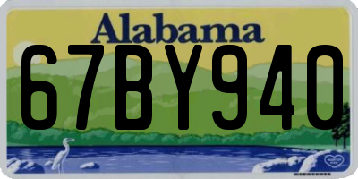 AL license plate 67BY940