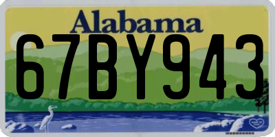 AL license plate 67BY943